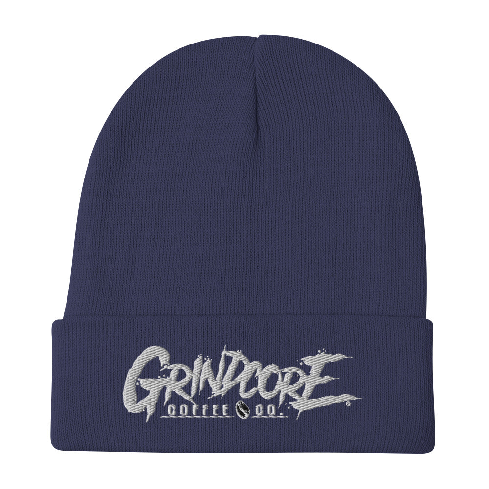endlessmade エンドレスメイド ビーニー　beanie ロゴ　logo Grindcore Coffee Co Logo Embroidered Beanie – Grindcore Coffee Co.