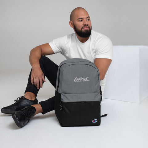 Embroidered Logo Champion Backpack – Grindcore Coffee Co